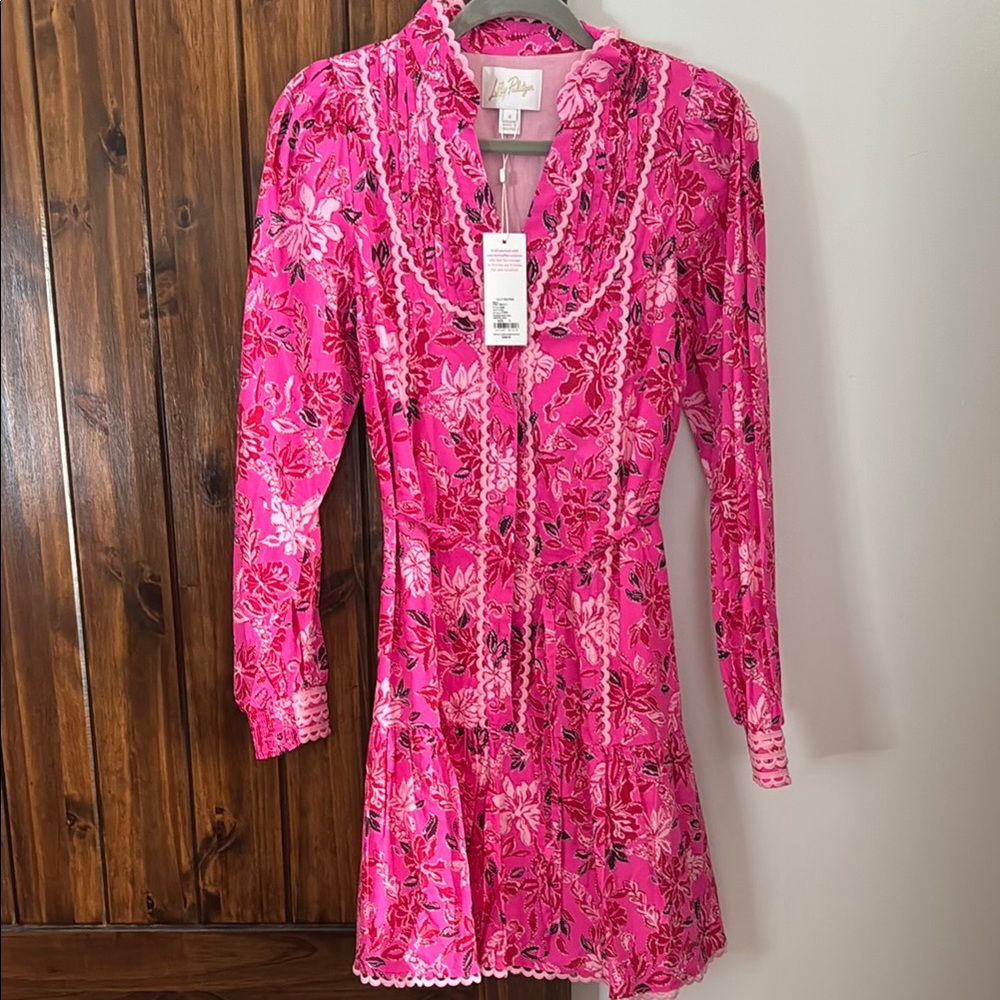 Lilly Pulitzer Pink Floral Mini Dress